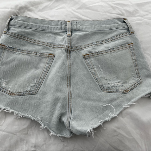 Agolde denim shorts. Size 28. Light wash. - Picture 4 of 4